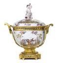 A Berlin KPM Gilt Bronze Mounted Porcelain Tureen