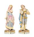 Two Continental Bisque Porcelain Figures