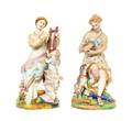 Two Continental Bisque Porcelain Figures