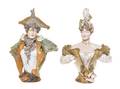 A Pair of Teplitz Porcelain Busts