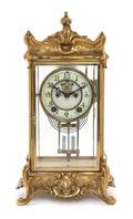 A Louis XV Style Crystal Regulator Clock
