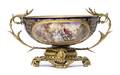 A Sevres Gilt Bronze Mounted Porcelain Center Bowl