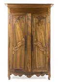 A Louis XV Style Provincial Walnut Armoire