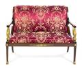 A French Empire Style Gilt Bronze Mounted Mahogany Settee