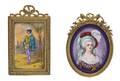 Two Enameled Portraits