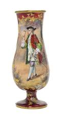 A French Enamel on Copper Vase