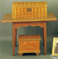 New England maple and chestnut tavern table ca 1810