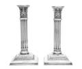 A Pair of American Silver Candlesticks