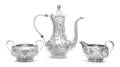 An American Silver ThreePiece Coffee Set