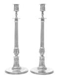 A Pair of Danish Silver Candlesticks