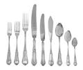 A Danish Silver Flatware Service