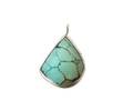 A Southwestern Silver and Turquoise Pendant