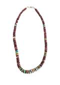 A Santo Domingo Graduated Disc Heishi Necklace
