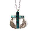 A Zuni Crucifix Necklace Edison and Jennie Vincenti