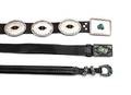 Three Southwestern Silver and Turquoise Belts