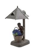 A Decorative Cast Metal Figural Lamp