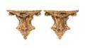 A Pair of Rococostyle Gilt Composition Brackets