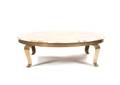 A Faux Onyx Top Circular Low Table