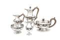 An English Silver FivePiece Tea and Coffee Set