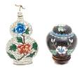 A Pair of Chinese Cloisonne Articles