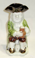 Creamware toby mug 18th c