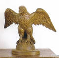 American carved pine pilot house eagle ca 1840
