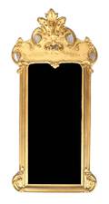 A Giltwood Rococo Style Mirror
