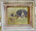 American oil on canvas dog portrait late 19th c