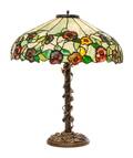 A John Morgan and Sons Leaded Glass Table Lamp