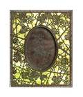 A Tiffany Studios Bronze and Favrile Glass Picture Frame
