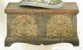 New York painted pine miniature blanket chest ca 1860