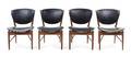 A Set of Eight Finn Juhl Teak Side Chairs for Baker