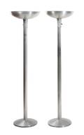 A Pair of Aluminum Floor Lamps