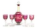 A Cameo Glass Drink Set