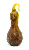 A Daum Vitrified and Applied Glass Vase