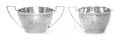 An American Silver Creamer and Sugar Bowl