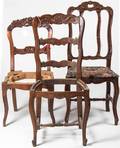 An Assembled Set of Five Victorian Side Chairs