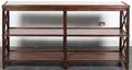 A Neoclassical Hardwood Bookcase Console