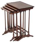 A Set of Four English Mahogany Nesting Tables
