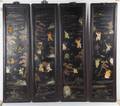 A Set of Four Chinese Hardwood Panels