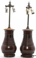 A Pair of Turned Wood Vessels