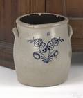 Four gallon stoneware crock 19th c