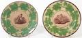 A Pair of English Stoneware Plates