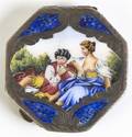 A Continental Enameled Pill Box