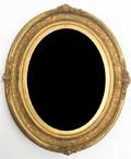 A Louis XV Style Gilt Painted Mirror