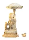 An Italian Alabaster Figural Lamp