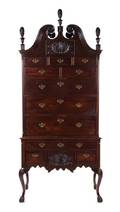 A Chippendale Style Mahogany Highboy