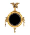 A George III Style Giltwood Bulls Eye Girandole Mirror