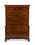 A George III Mahogany Chest on Chest