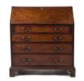 A George III Mahogany Slant Front Bureau
